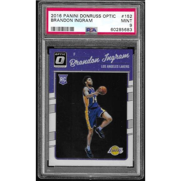 2016 Panini Donruss Optic Brandon Ingram RC #152 Rookie PSA 9 Mint - Picture 1 of 4